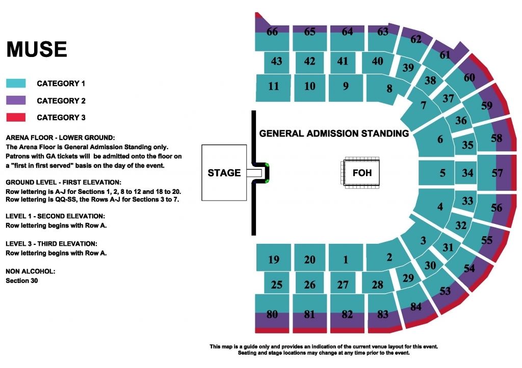 Qudos Bank Arena Seating Chart
